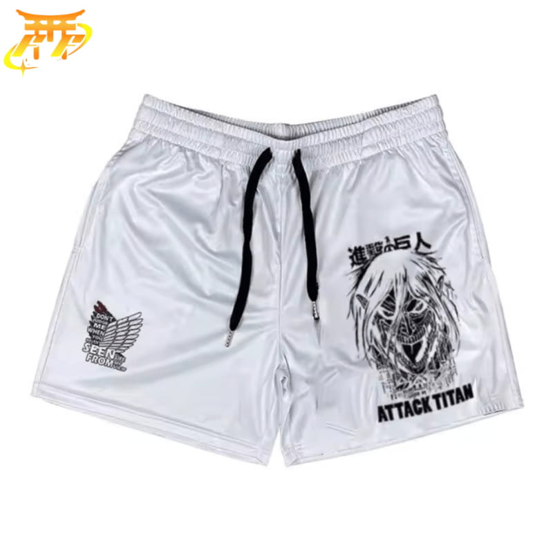 Attacktitanen Svart och Vit Shorts – Attack on Titan™