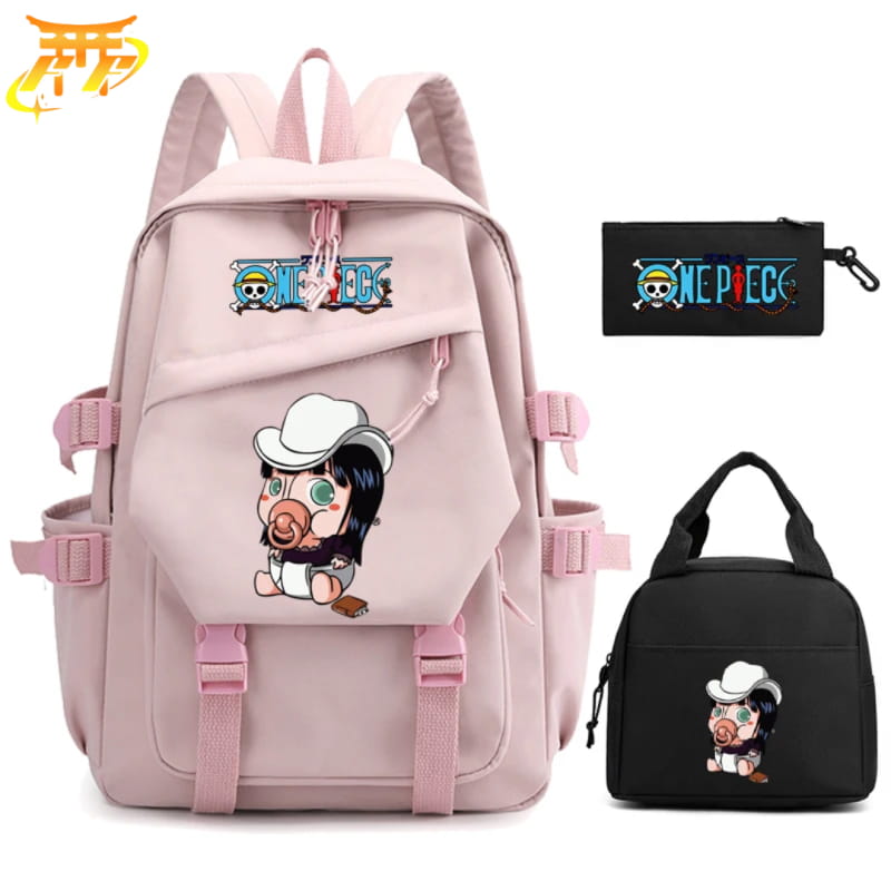 Bebis Nico Robin ryggsäck med pennfodral och väska – One Piece™