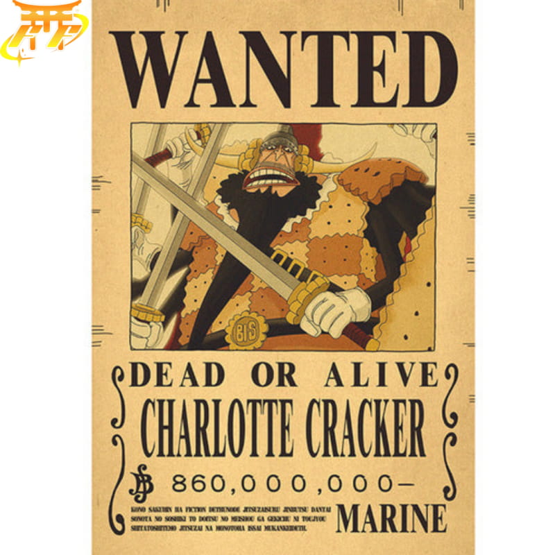 Cracker "Wanted" Poster – One Piece™
