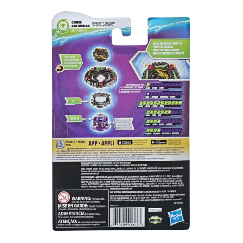 Curse Satomb S6 Hurricane Universe-SPM Snurrtopp - Beyblade Burst Surge™