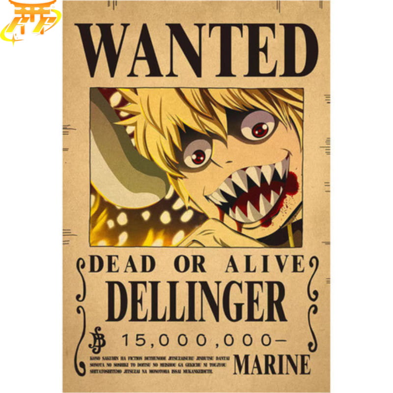 Dellinger "Wanted" Poster – One Piece™