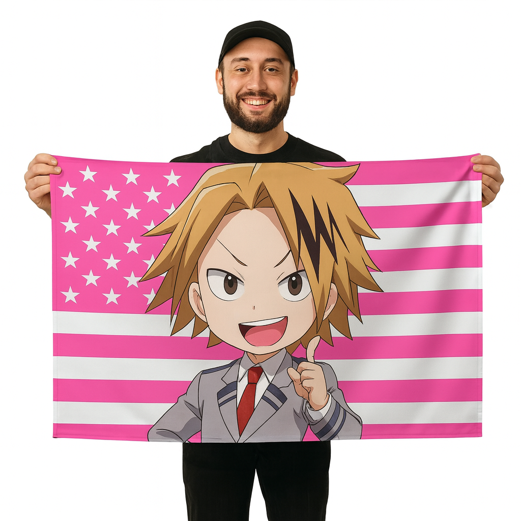 Denki Kaminari Flagga ”Chibi-studentstil” – My Hero Academia™