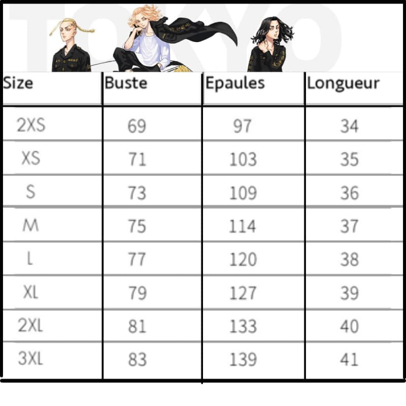 Draken Cosplay-kimono – Tokyo Revengers™