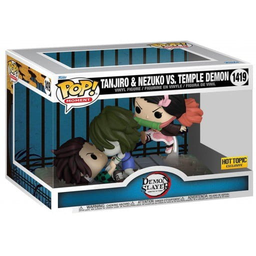Funko POP Tanjiro & Nezuko mot Tempeldemonen – Demon Slayer™