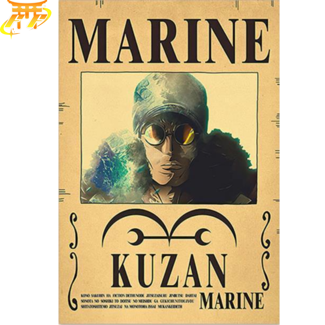 Kuzan "Wanted" Poster – One Piece™