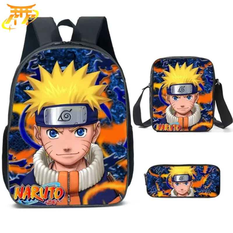 Naruto Genin Ryggsäck med pennfodral och axelväska – Naruto Shippuden™