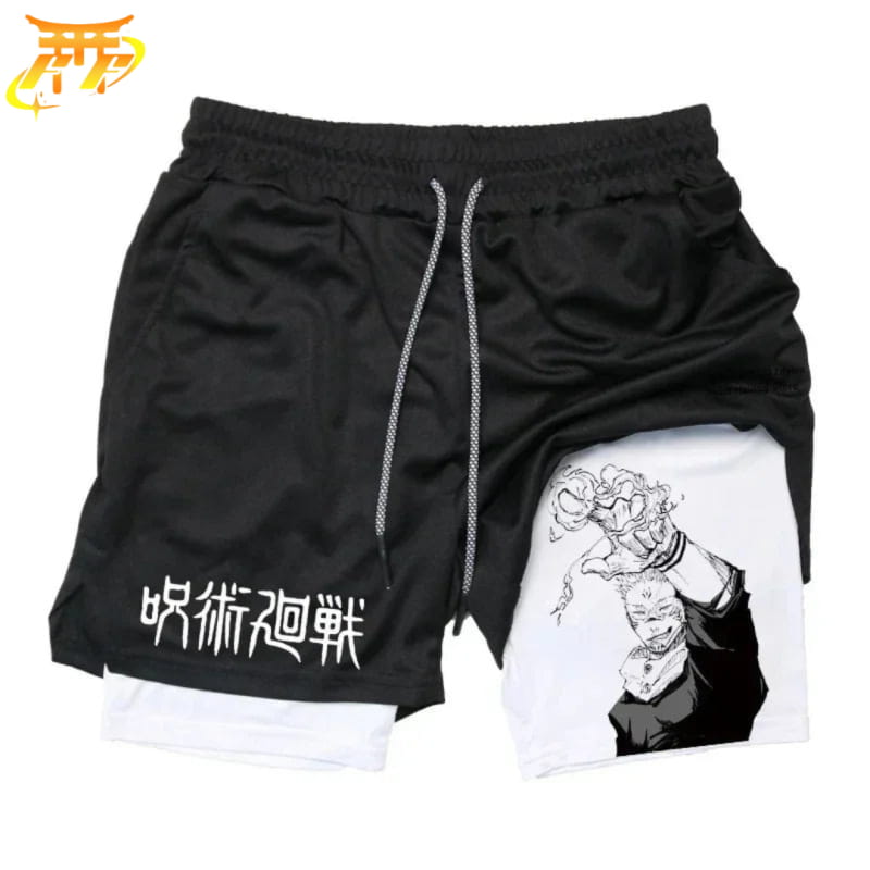 Ryomen Svart och Vit Shorts – Jujutsu Kaisen™