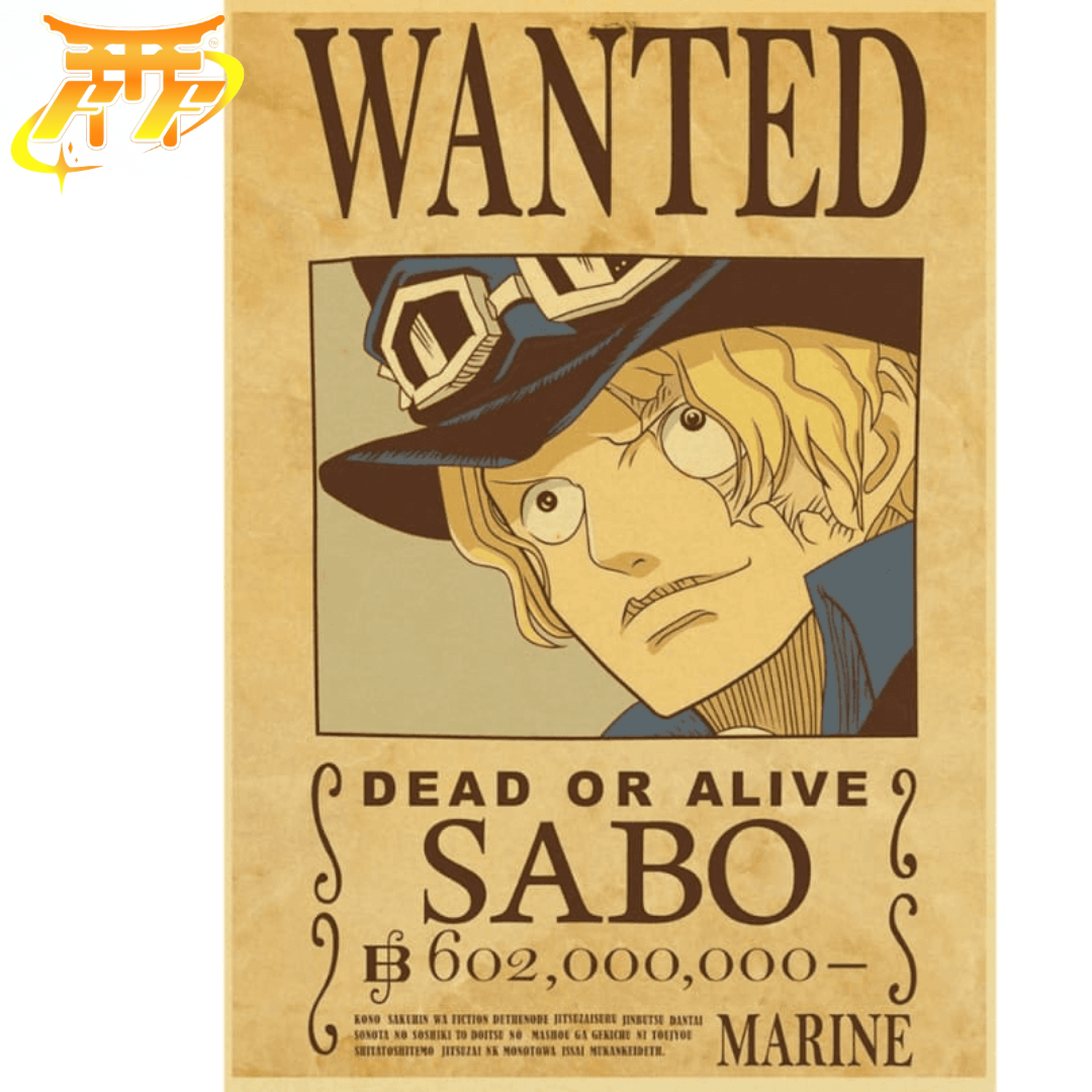 Sabo "Wanted" Poster – One Piece™