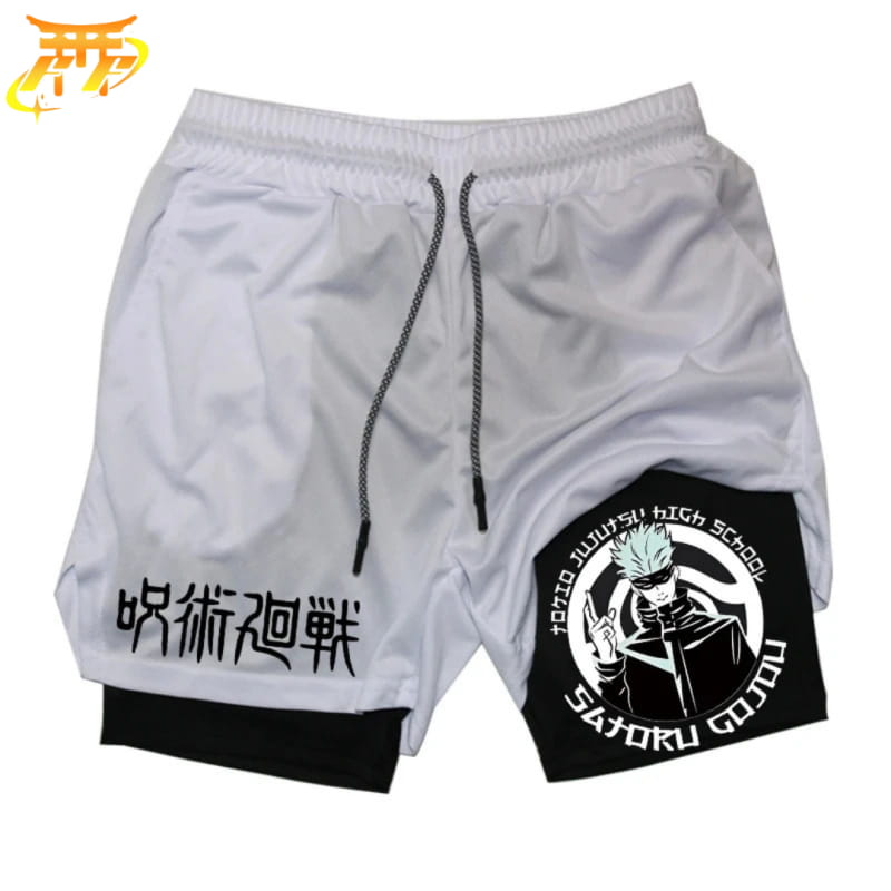 Satoru Gojo Svart och Vit Shorts – Jujutsu Kaisen™