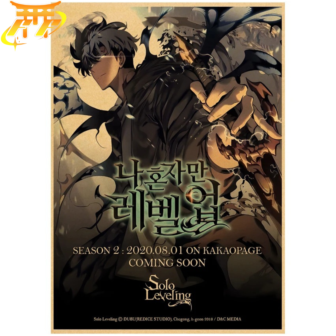 Sung Jinwoo "Jägarens Återkomst" Poster – Solo Leveling™