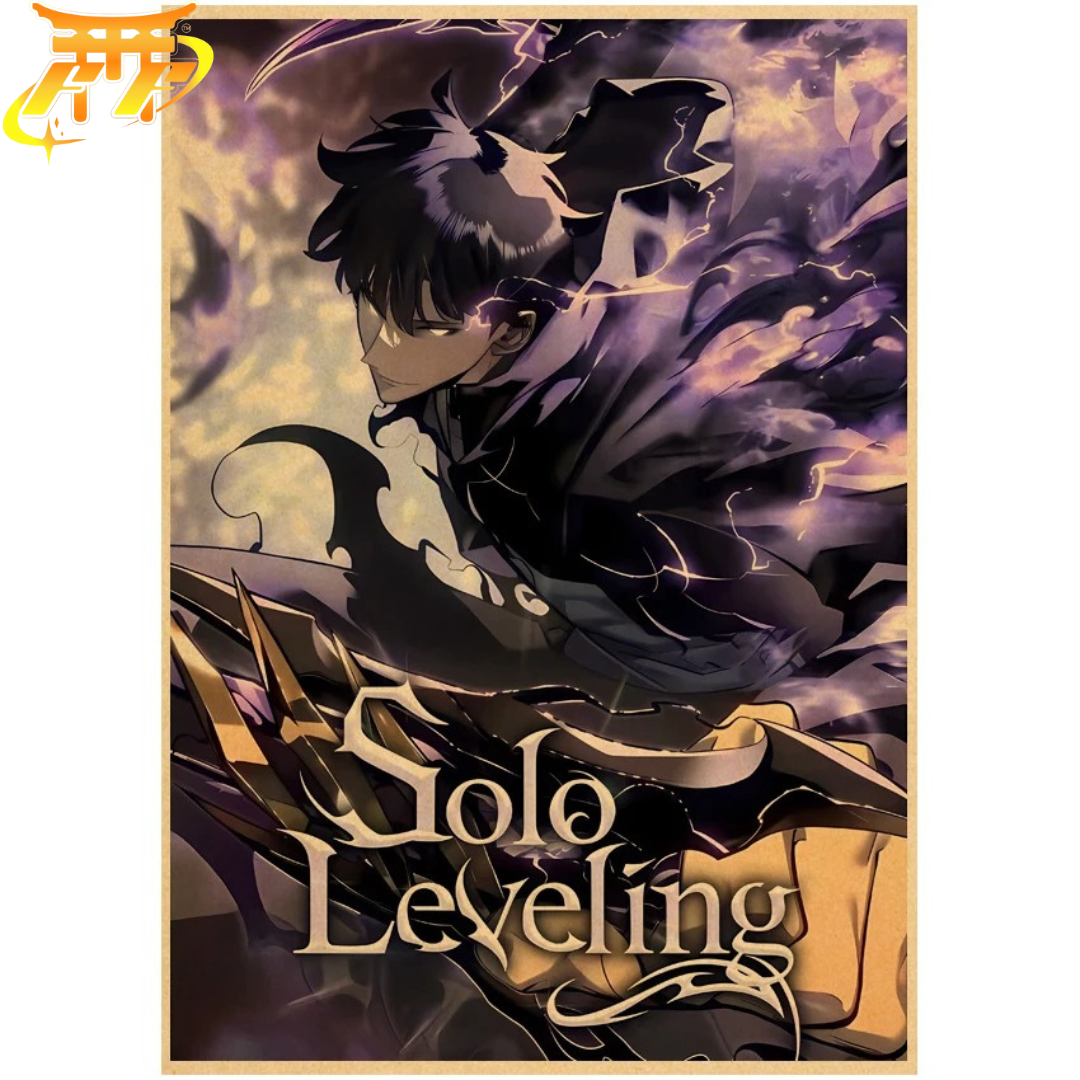 Sung Jinwoo "Skuggornas Kraft" Poster – Solo Leveling™