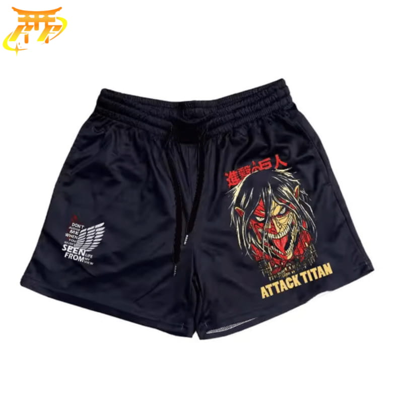 Svart Attacktitanen Shorts – Attack on Titan™