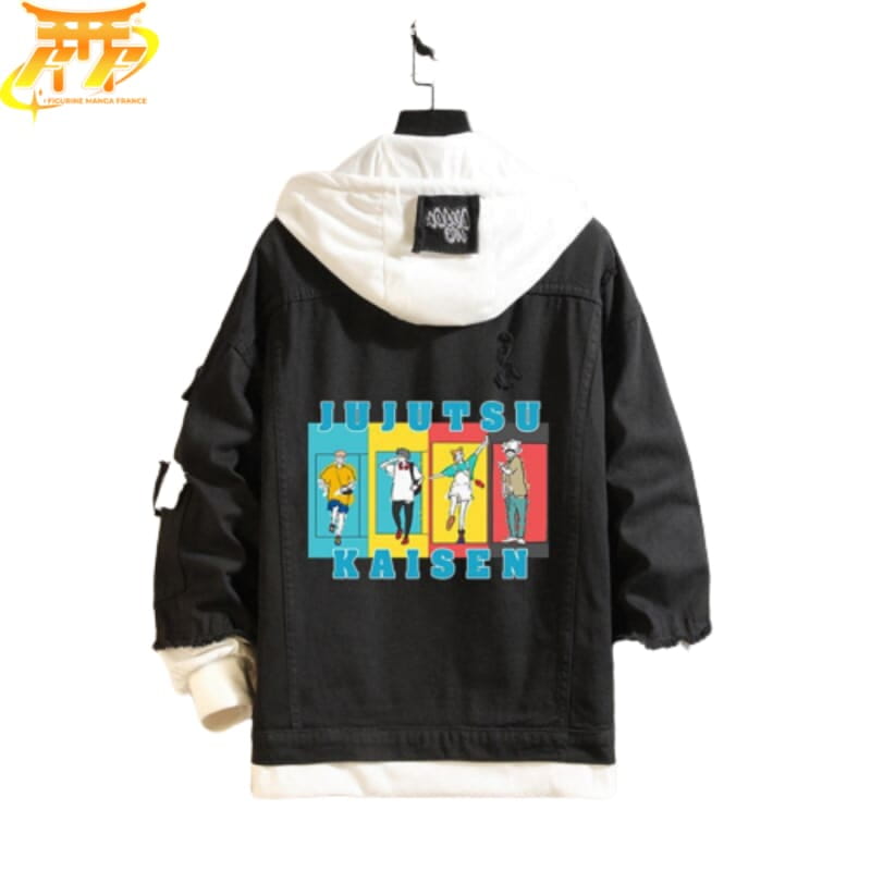 Svart JJK-jeansjacka – Jujutsu Kaisen™