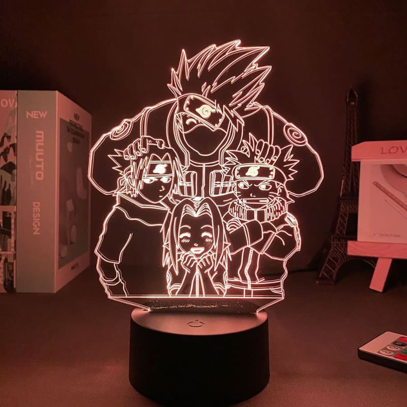 Team 7 3D-lampa - Naruto Shippuden™