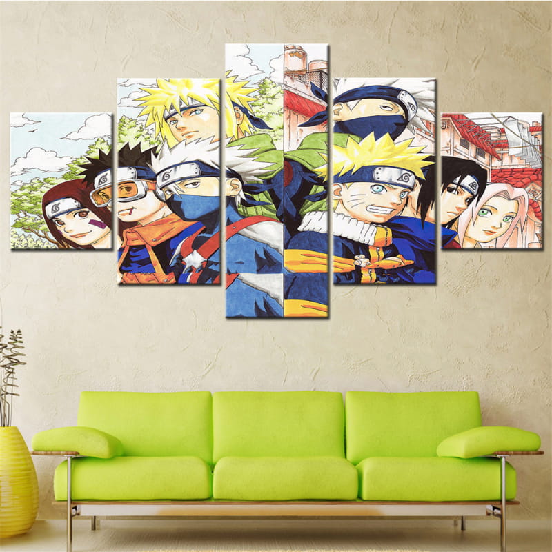 Team 7 Första och Andra Generationen Tavla - Naruto Shippuden™