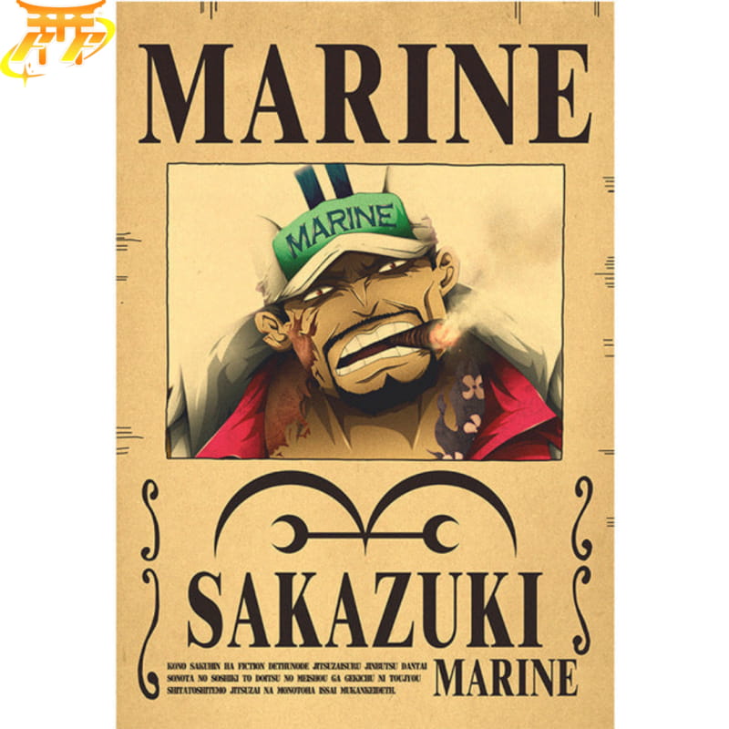 Akainu "Wanted" Poster – One Piece™