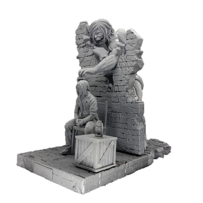 Anfallande Titan och Eren Jaeger HartsFigur - Attack on Titan™