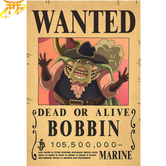 Bobbin "Wanted" Poster – One Piece™