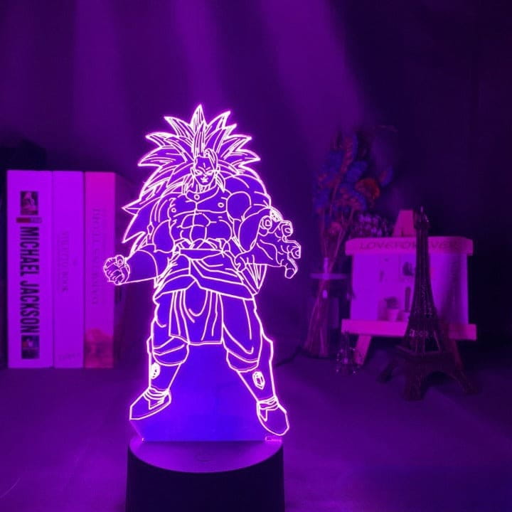 Broly SSJ3 3D-lampa – Dragon Ball Z™