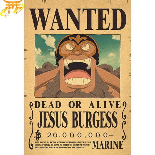 Burgess "Wanted" Poster – One Piece™