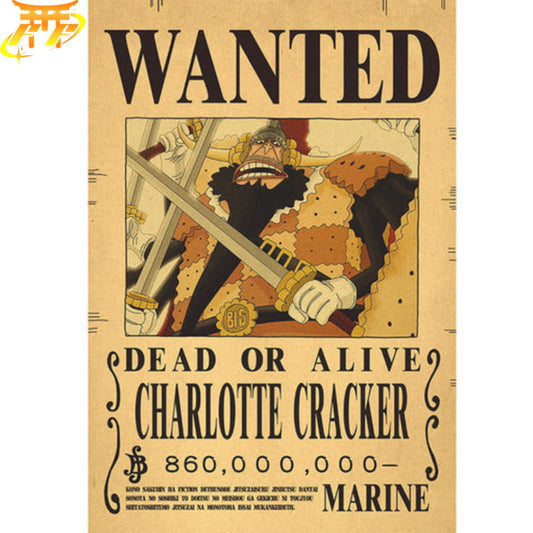 Cracker "Wanted" Poster – One Piece™