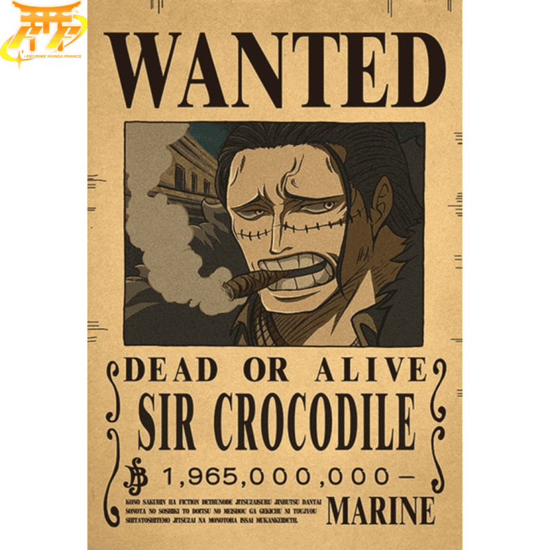 Crocodile "Wanted" Poster – One Piece™