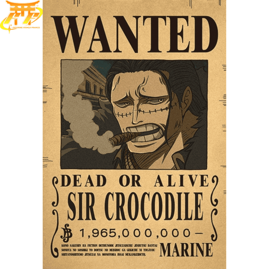 Crocodile "Wanted" Poster – One Piece™