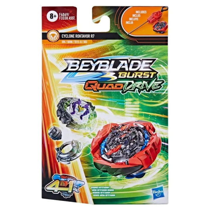 Cyklon Roktavor R7 Aquilon'-Q Massiv-Q+Flugel-6 Snurrtopp - Beyblade Burst QuadDrive™