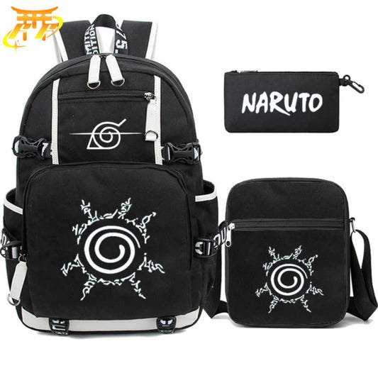 Demonrävens Sigill Ryggsäck med pennfodral och axelväska – Naruto Shippuden™