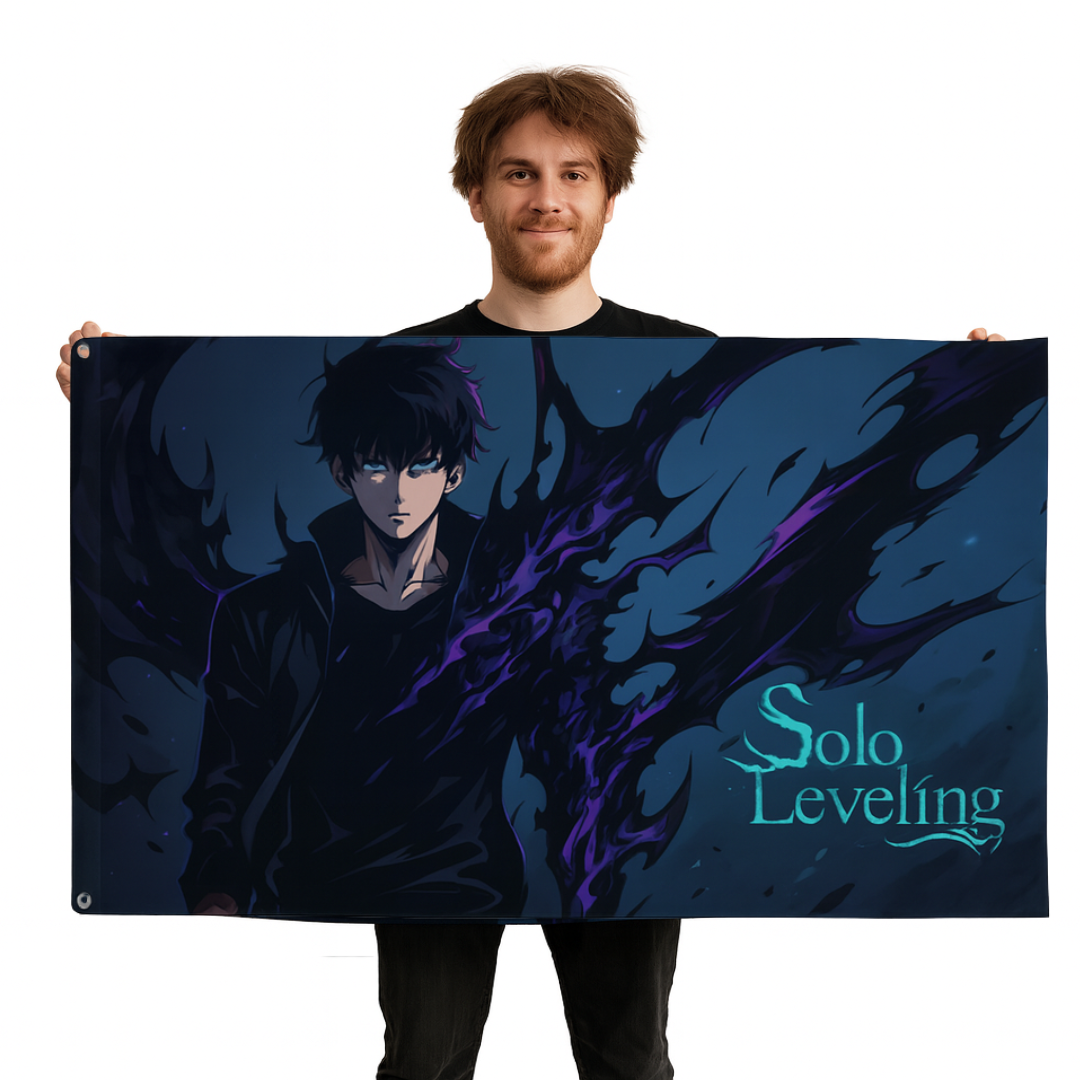 Sung Jin-Woo Flagga ”Skuggornas härskare” – Solo Leveling™