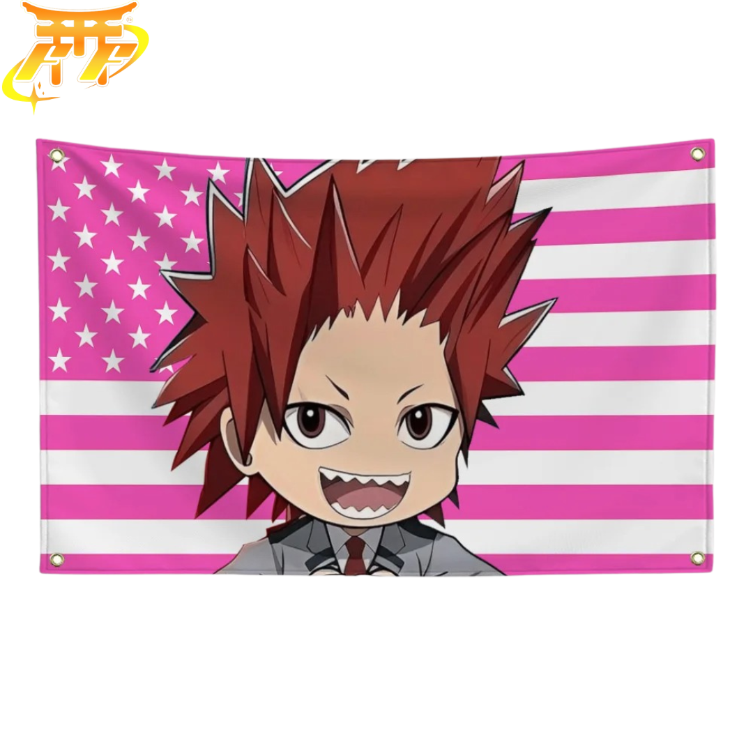 Eijiro Kirishima Flagga ”Chibi-studentstil” – My Hero Academia™