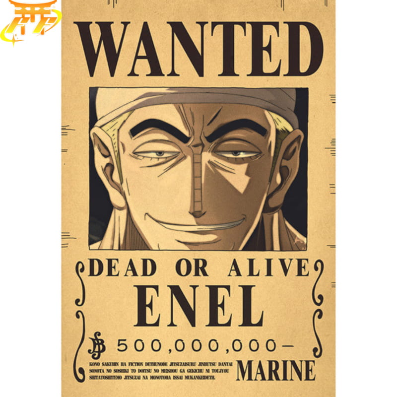 Enel "Wanted" Poster – One Piece™