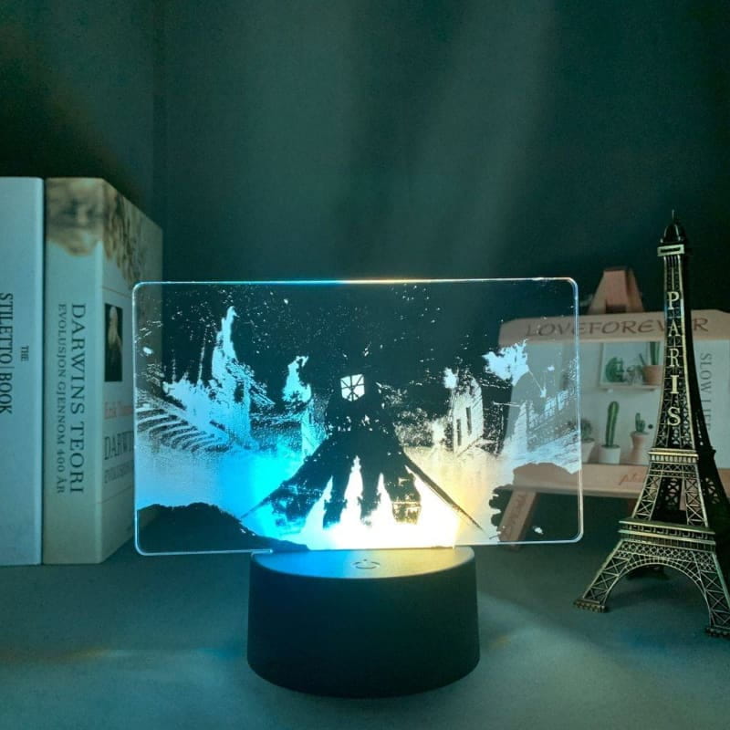 Eren Jaeger tvåfärgad 3D-lampa - Attack on Titan™