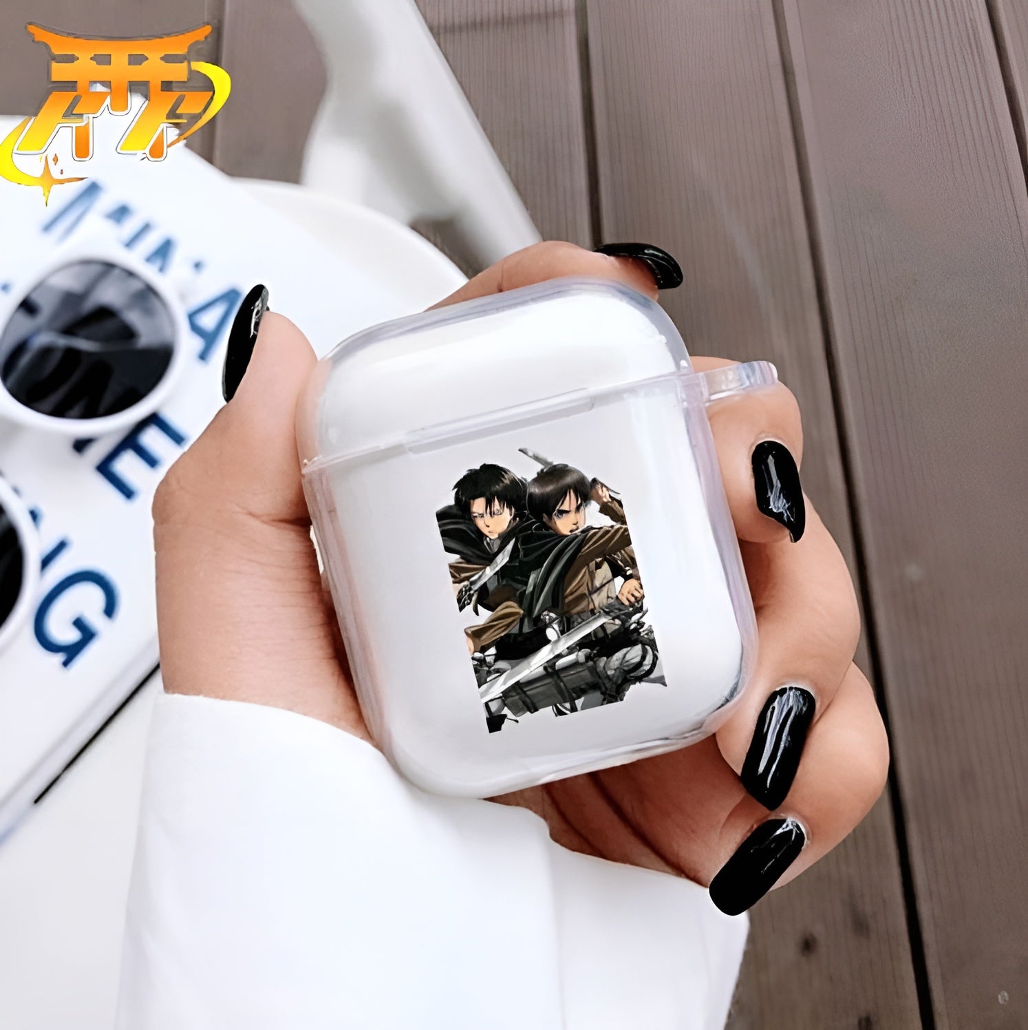 Eren och Livaï AirPods-fodral - Attack on Titan™