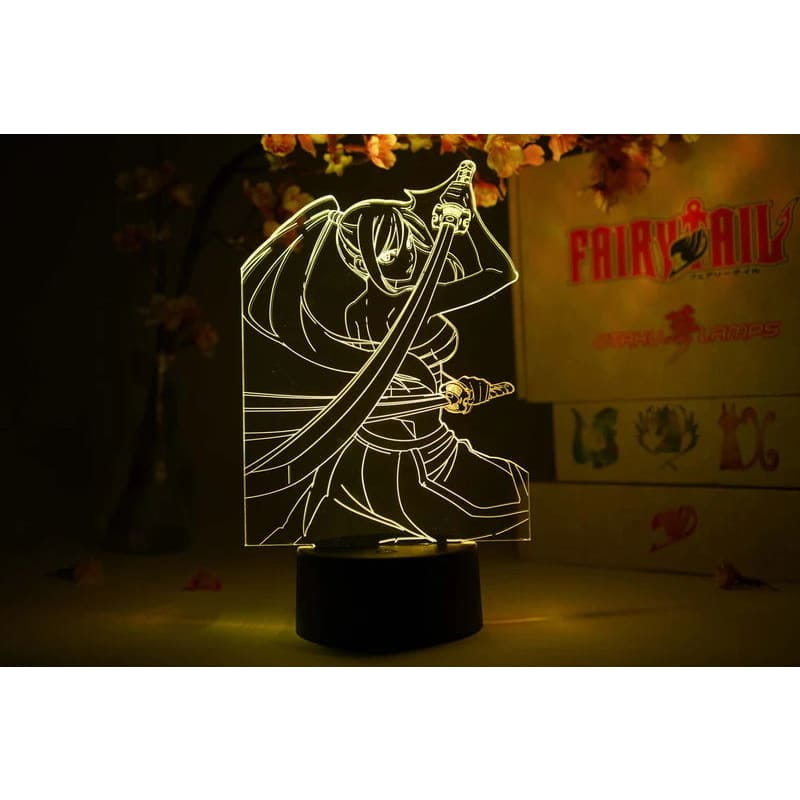 Erza Scarlet 3D-lampa – Fairy Tail™