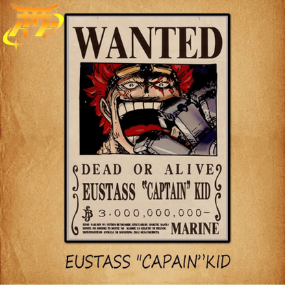 Eustass "Captain Kid" "Wanted" Poster – One Piece™