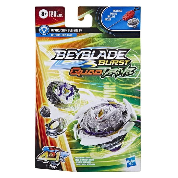 Förstörelse Belfyre B7 Nexus-Q Revolve-Q+Quake-2 Snurrtopp - Beyblade Burst QuadDrive™