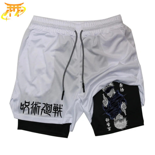 Gojo Den Utvalde Svart och Vit Shorts – Jujutsu Kaisen™