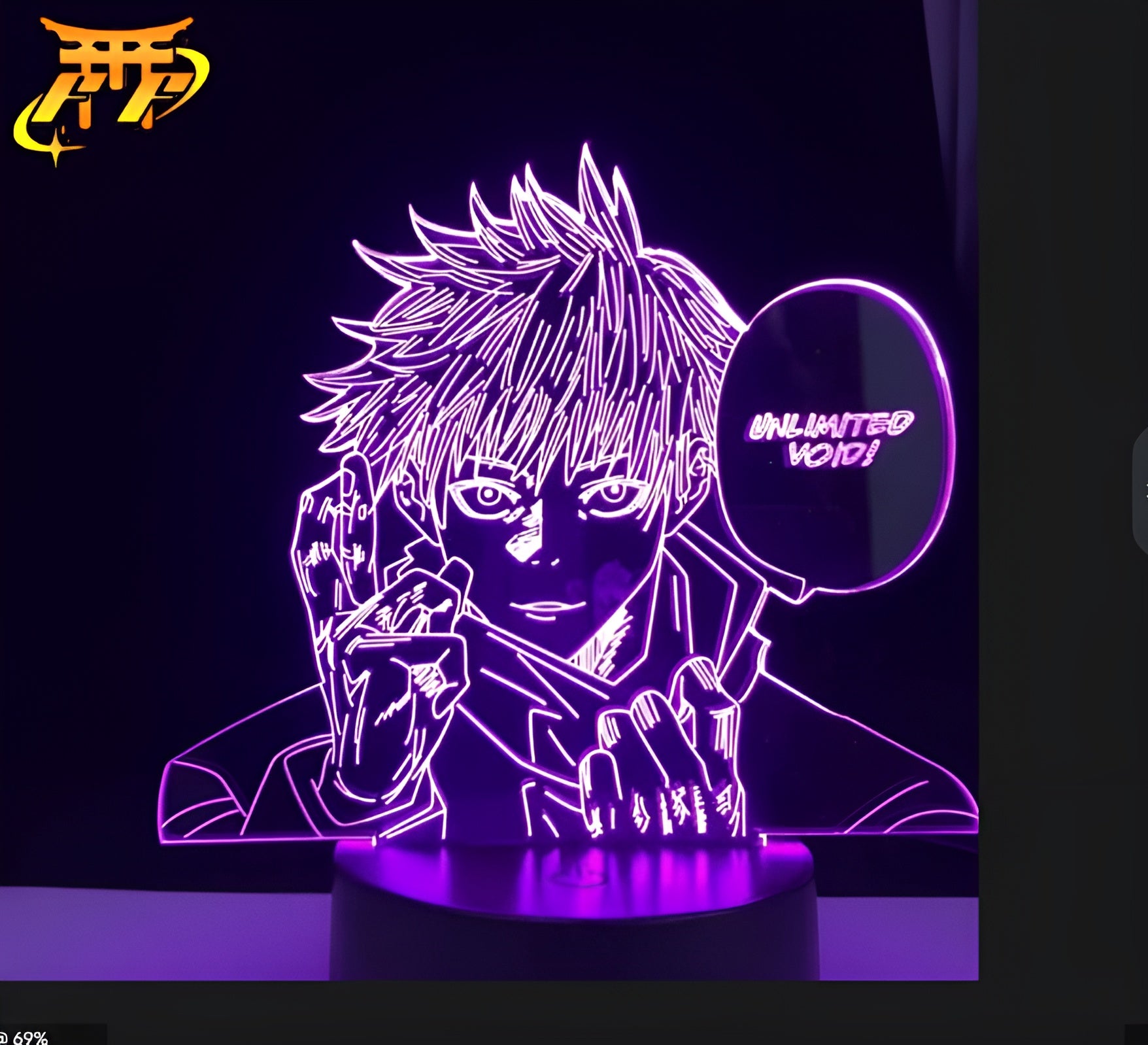 Gojo Satoru 3D-lampa – Jujutsu Kaisen™