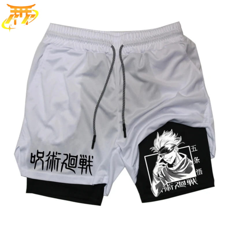 Gojo Svart och Vit Shorts – Jujutsu Kaisen™