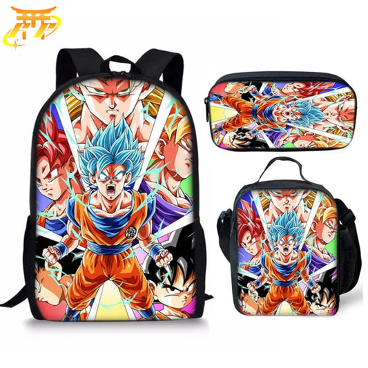 Goku Transformations ryggsäck med pennfodral och axelväska – Dragon Ball Z™