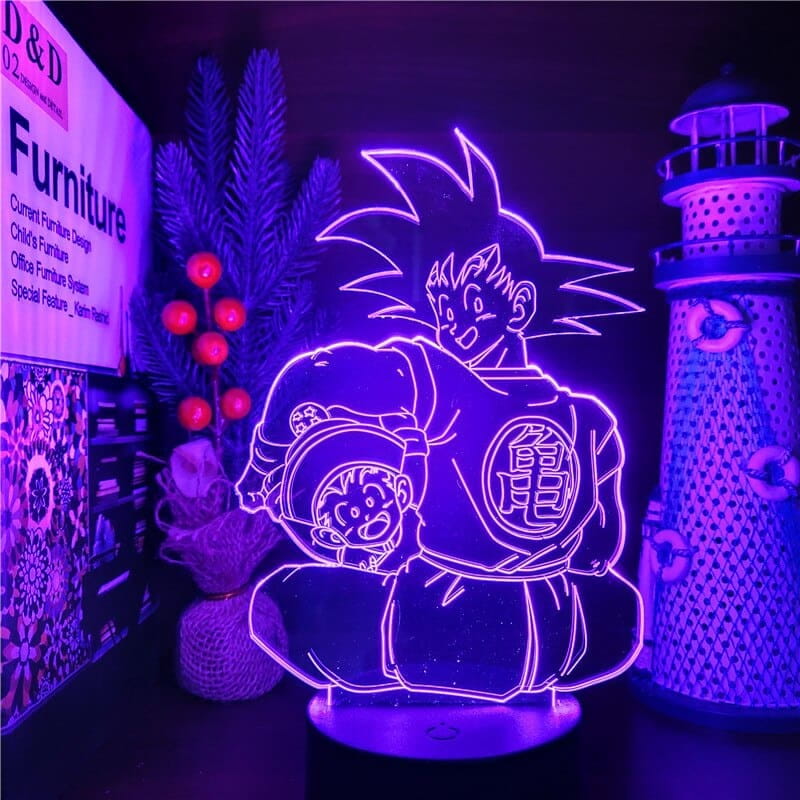 Goku x Gohan 3D-lampa – Dragon Ball Z™