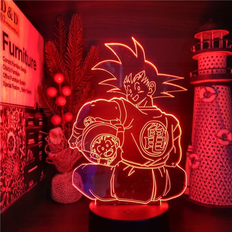 Goku x Gohan 3D-lampa – Dragon Ball Z™