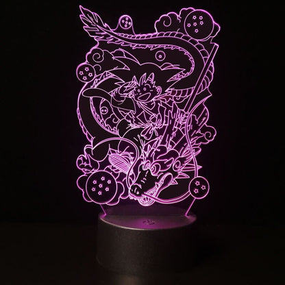 Goku x Shenron 3D-lampa – Dragon Ball Z™