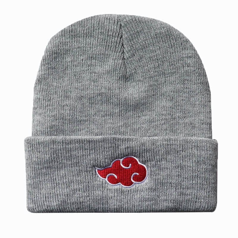 Grå/Röd Akatsuki Mössa - Naruto Shippuden™