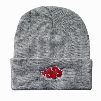 Grå/Röd Akatsuki Mössa - Naruto Shippuden™