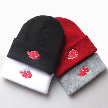 Grå/Röd Akatsuki Mössa - Naruto Shippuden™