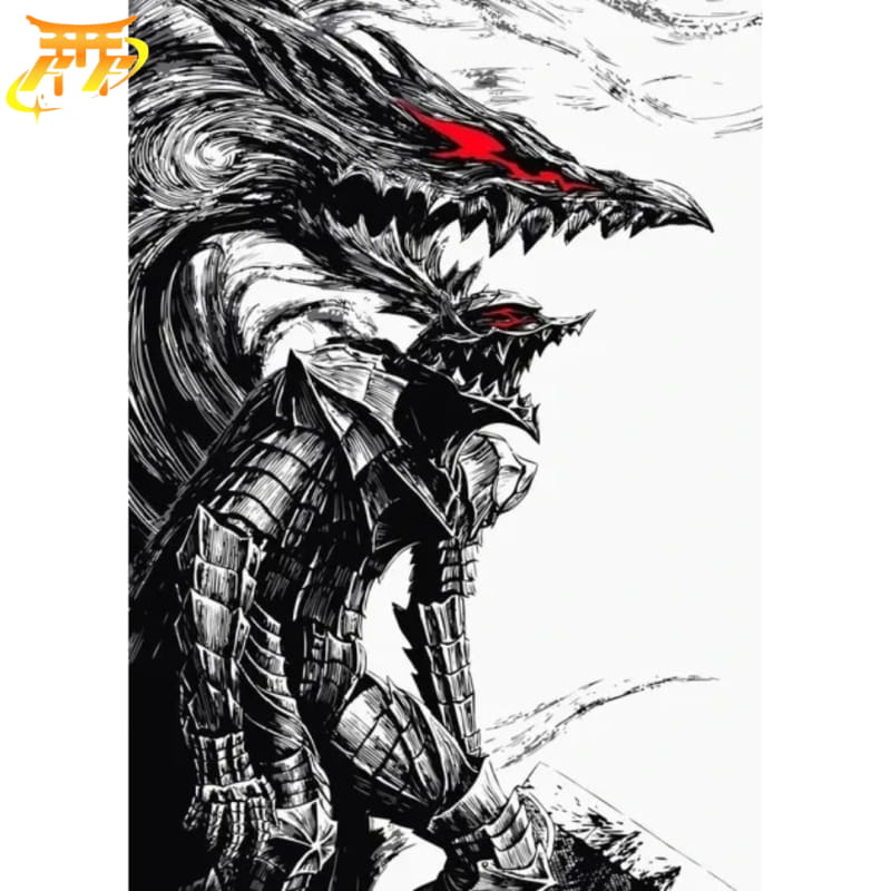 Guts “Den Svarta Riddarens Rustning” Poster – Berserk™