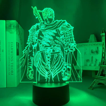 Guts “Svarta Svärdsmannen” 3D-lampa – Berserk™