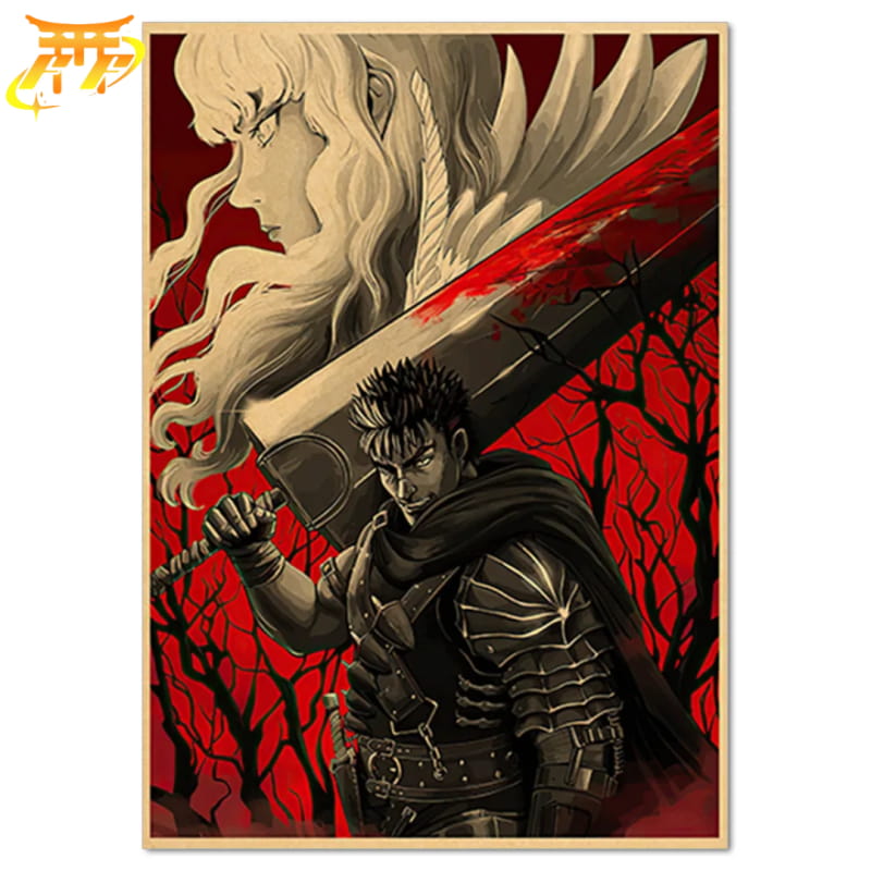 Guts och Griffith “En Sorglig Vänskap” Poster – Berserk™